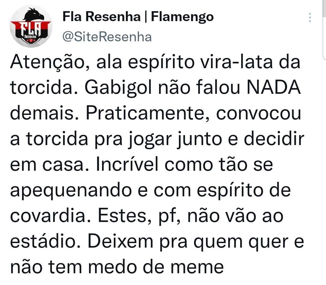 Ou seja, o Palmeiras não tem Mundial FlaResenha